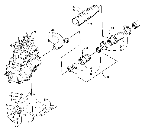 ENGINE AND RELATED ASSEMBLY [73055]