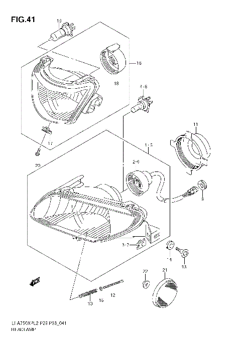 HEADLAMP (LT-A750XPZL2 E28)