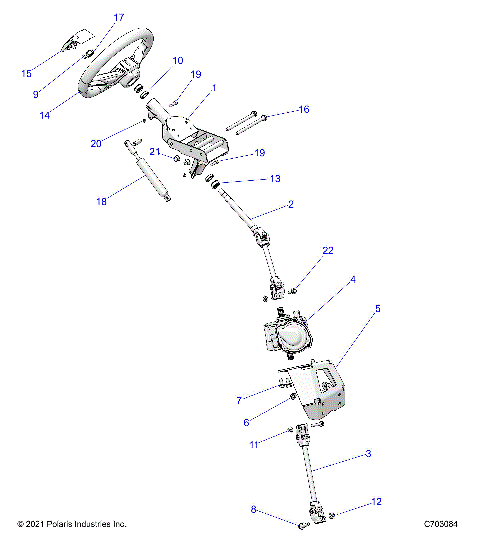 STEERING, POWER STEERING ASM. - Z23NAV99A/99B (C700280-1)