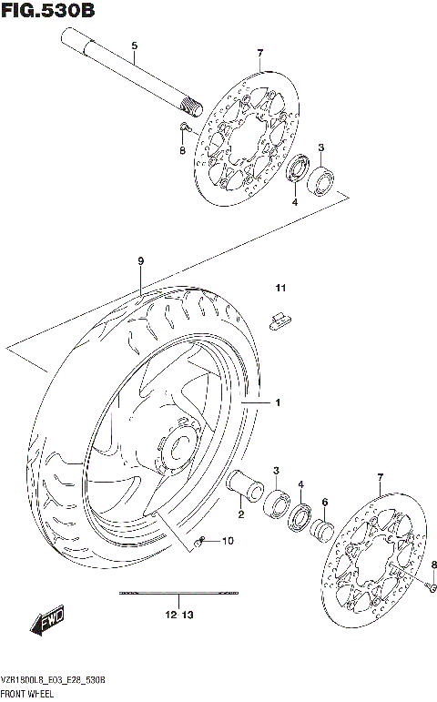 FRONT WHEEL (VZR1800BZL8 E03)