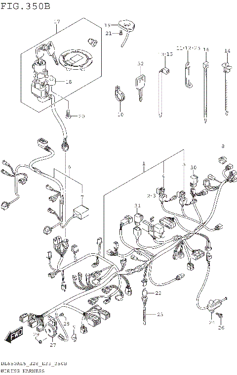 WIRING HARNESS (DL650AL5 E33)