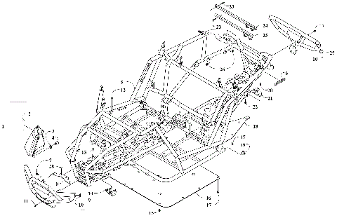 FRAME, HEADLIGHTS, AND RELATED PARTS [302986]