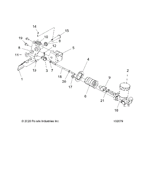 BRAKES, PEDAL AND MASTER CYLINDER MOUNTING - A21HAB15A2/B2 (102079)