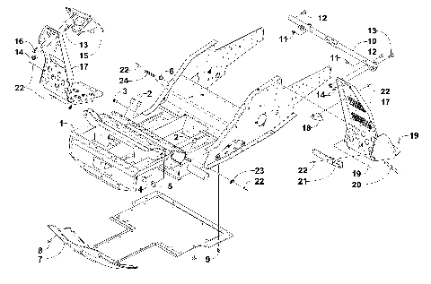 FRONT FRAME AND FOOTREST ASSEMBLY [92896]