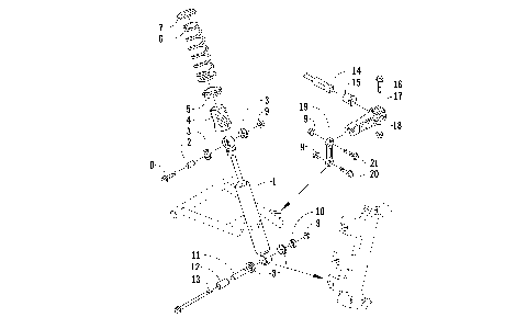 SHOCK ABSORBER AND SWAY BAR ASSEMBLY [86149]