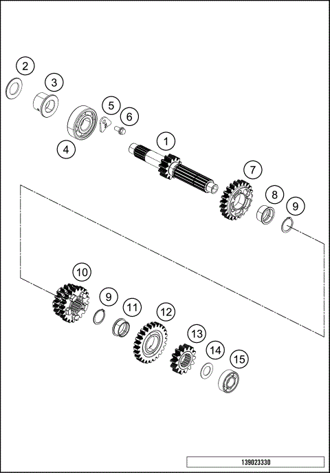 TRANSMISSION I - MAIN SHAFT
