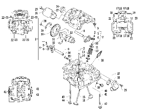 CYLINDER HEAD AND CAMSHAFT/VALVE ASSEMBLY [96535]