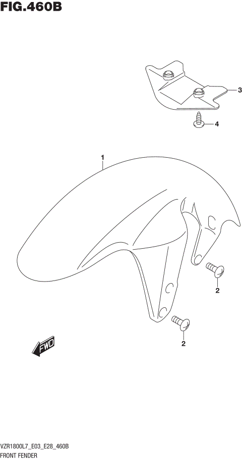 FRONT FENDER (FOR PGZ) (VZR1800BZL7 E03)