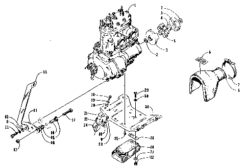 ENGINE AND RELATED PARTS [72610]
