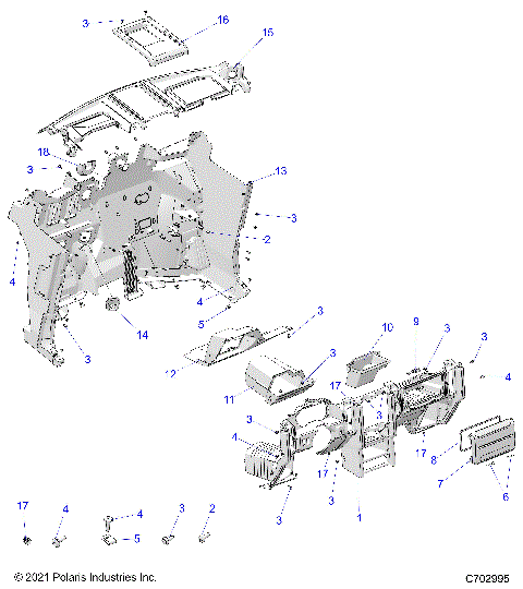 BODY, DASH AND FRONT CLOSEOFF - G24G2K99A/99B (C702924)