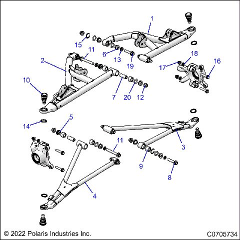 SUSPENSION, FRONT CONTROL ARMS - Z21RAC92BF (C0705734)