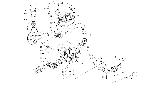 AIR INTAKE ASSEMBLY  (SER. #  302246 AND BELOW) [300979]