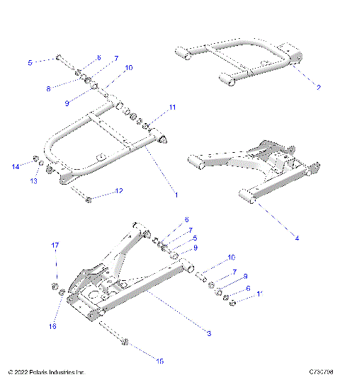 SUSPENSION, REAR CONTROL ARMS - R25RRED4JA (C730798)