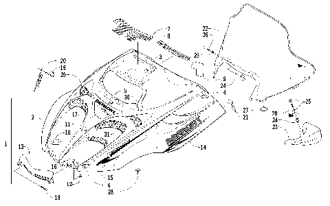 HOOD AND WINDSHIELD ASSEMBLY [86961]