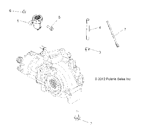 DRIVE TRAIN, GEARCASE MOUNTING, FRONT - A15SXE85FI (49ATVGEARCASEMTG13SP850F)