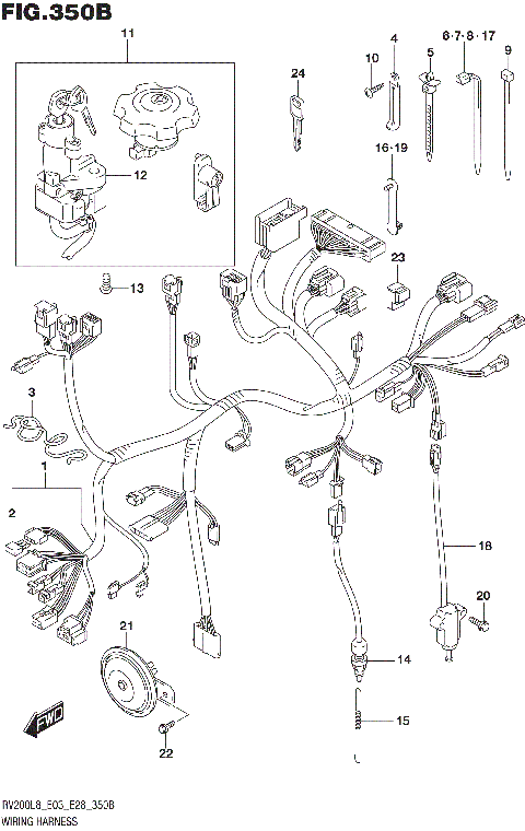 WIRING HARNESS (RV200L8 E28)
