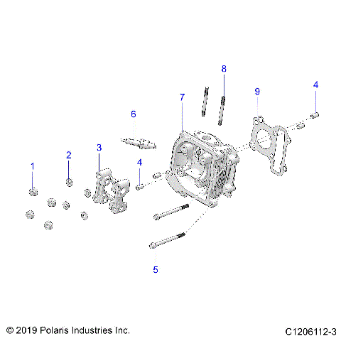 ENGINE, CYLINDER HEAD ASM - A23HBBO7B3/B7 (C1206112-3)