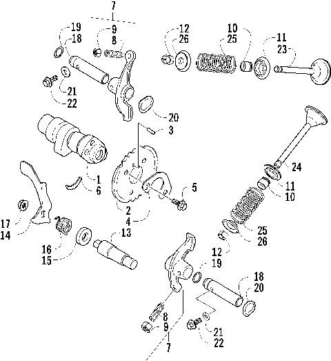 CAMSHAFT/VALVE ASSEMBLY [77821]