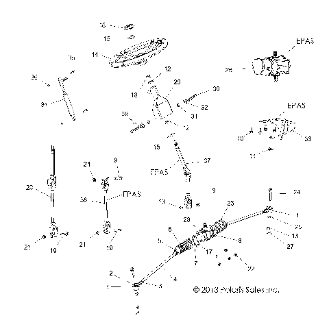 STEERING, STEERING ASM. - R13UH88/UH9E ALL OPTIONS (49RGRSTEERING13900XP)