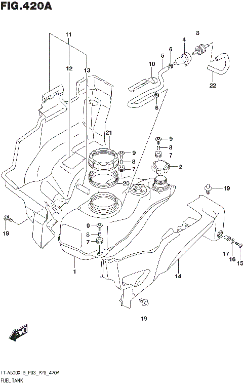 FUEL TANK (LT-A500XL9 P03)