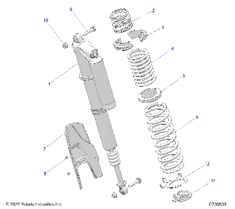 SUSPENSION, REAR SHOCK MOUNTING, STANDARD/PREMIUM - Z23R4E92A/92B (C730533)