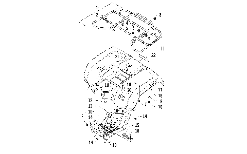 REAR RACK, BODY PANEL, AND FOOTWELL ASSEMBLIES [100239]