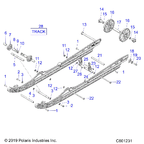 SUSPENSION, REAR - S23TLG8RS/8RE (C601231))