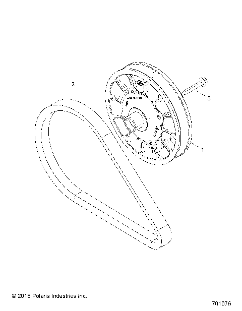 DRIVE TRAIN, SECONDARY CLUTCH - Z17VFE99NM (701076)