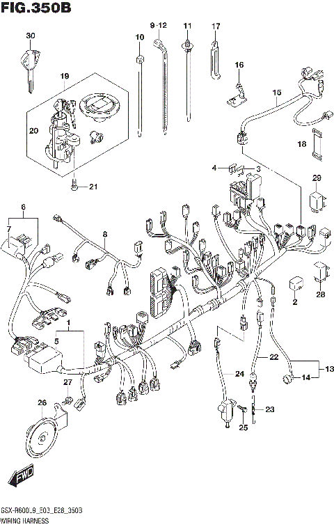 WIRING HARNESS (GSX-R600L9 E28)