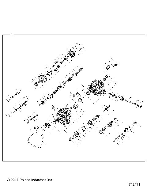 DRIVE TRAIN, MAIN GEARCASE INTERNALS - R18RRU99AS/BS (702031)