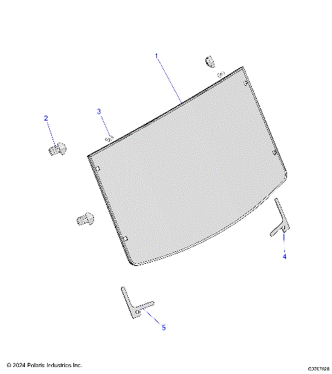 BODY, WINDSHIELD, POLY - D25P4UD4B4/VD4B4/YD4B4 (C0707628)