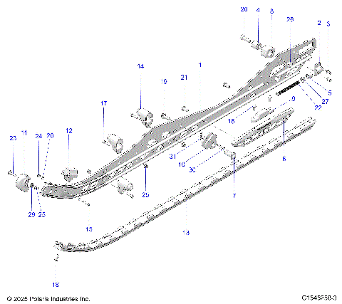 SUSPENSION, RAIL BEAM LH/RH - S26TDV8MS (C1545258-3)