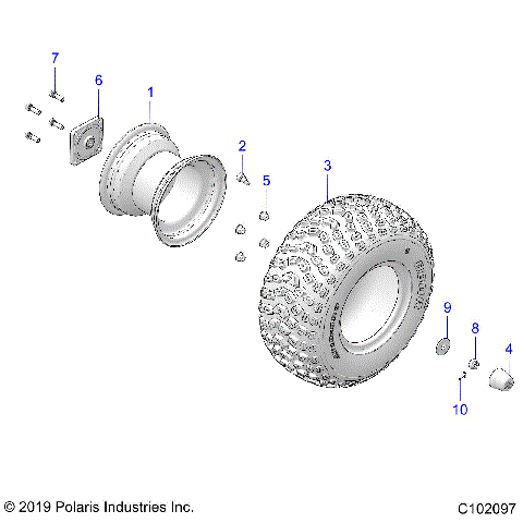 WHEELS, REAR - A23HBBO7B3/B7 (C102097)