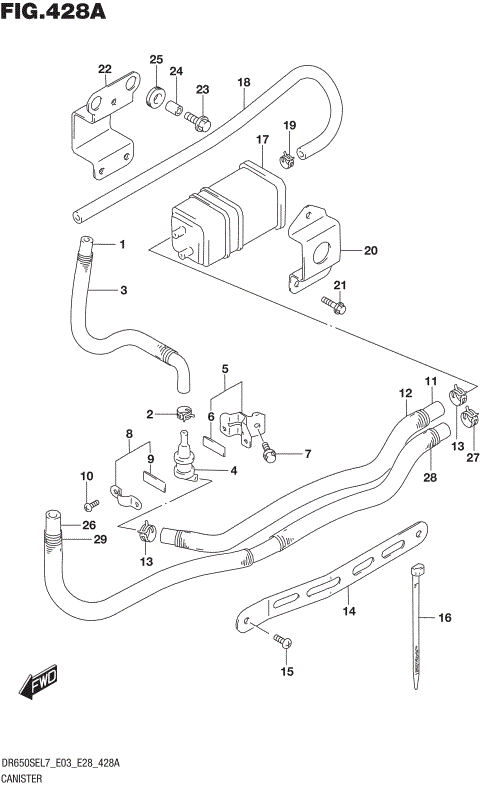 CANISTER (DR650SEL7 E33)