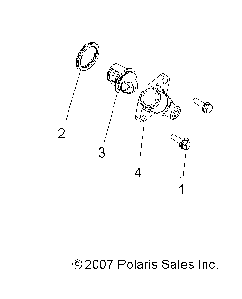 ENGINE, COOLING SYSTEM THERMOSTAT - A13MH76FF (49ATVMANIFOLD09SPX28800)