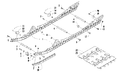 SLIDE RAIL AND TRACK ASSEMBLY [90163]
