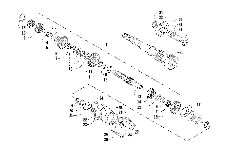 SECONDARY TRANSMISSION ASSEMBLY [92070]