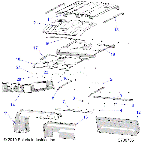 OPT, ROOF, SPORT, REAR CLOSE, COVER, AND DASH - R20RSB99A/B (C700735