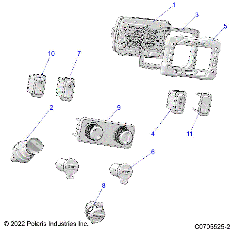 ELECTRICAL, DASH INSTRUMENTS - R22TAE99FA/SFA/SCA/EA/SCK/EK (C0705525-2)