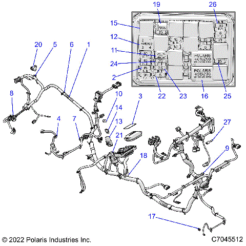 ELECTRICAL, WIRE HARNESS -R25RRED4JA (C7045512)