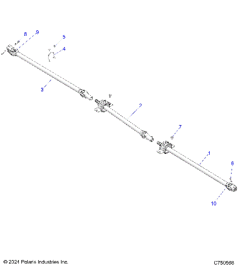 DRIVE TRAIN, PROP SHAFT - Z21R4C92AL/AX/BL/BX (C750568)