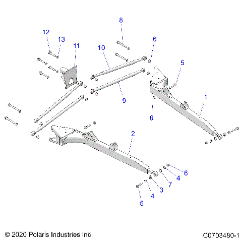 SUSPENSION, REAR CONTROL ARMS - Z21NAE99FG/E99NG/S99CG/S99FG (C0703480-1)