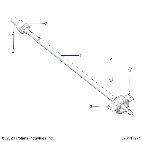 DRIVE TRAIN, REAR PROP SHAFT - G22GAD99AP/BP (C700172-7)