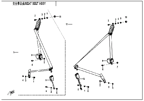 SEAT BELT ASSY (FRONT SEAT)