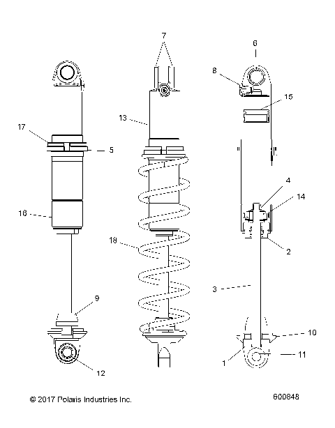 SUSPENSION, SHOCK, IFS - S19EFK8P (600848)