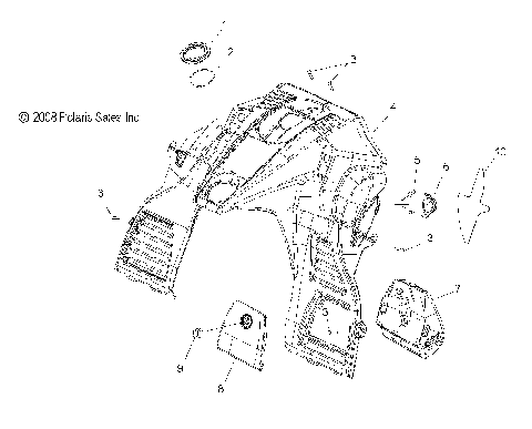 BODY, CONSOLE - S10PB5BSA/BSL/BEA (49SNOWCONSOLE09550SHIFT)