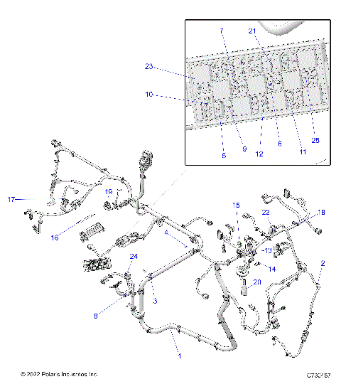 ELECTRICAL, WIRE HARNESSES - R23MAE57B4/B9 (C730457)