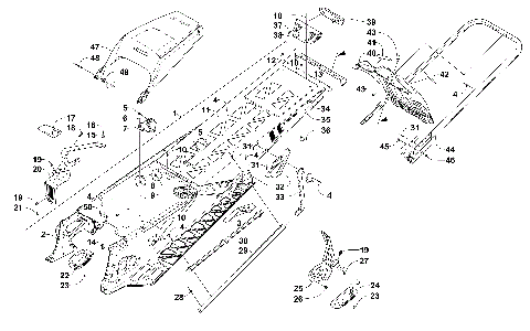 TUNNEL, REAR BUMPER, AND SNOWFLAP ASSEMBLY [101530]