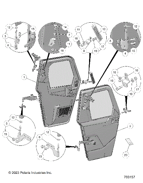 BODY, DOOR, PREMIUM - D24M2U57B4/W57B4 (703157)