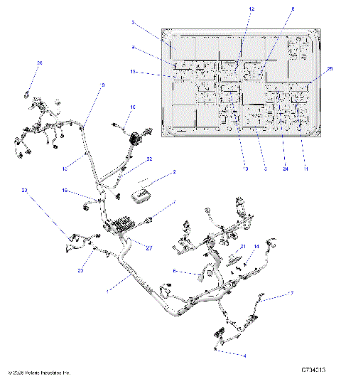 ELECTRICAL, WIRE HARNESS - R26TAE99FJ/CJ/EJ (C734013)